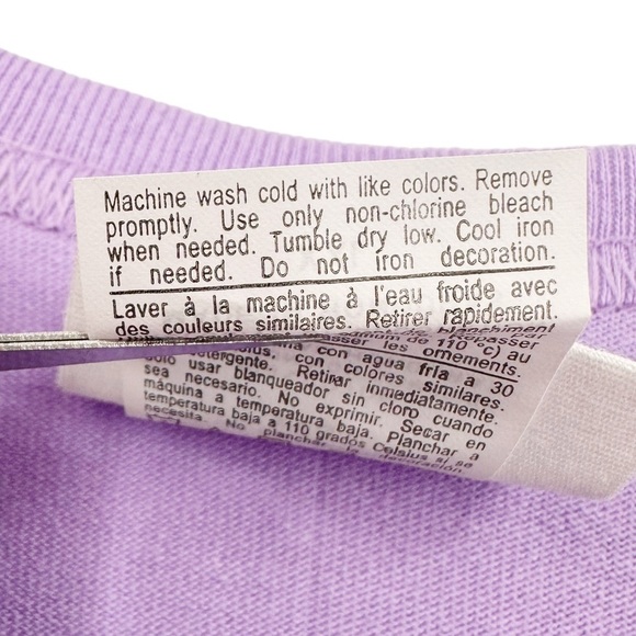 Champion Purple Heritage Crewneck Tee Short Sleeve w Printed Logo Cotton XXL - Picture 7 of 8